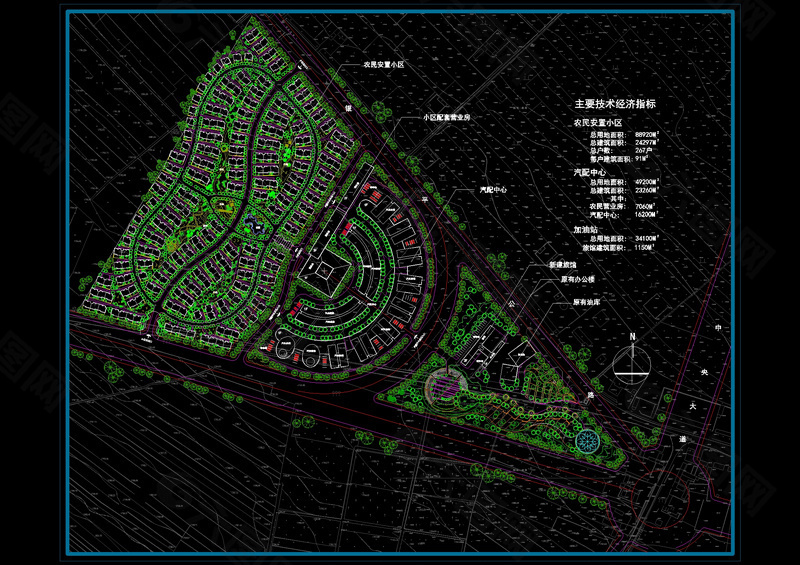 农民安置小区规划图