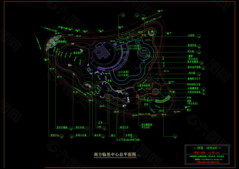 南方临里中心总平面图