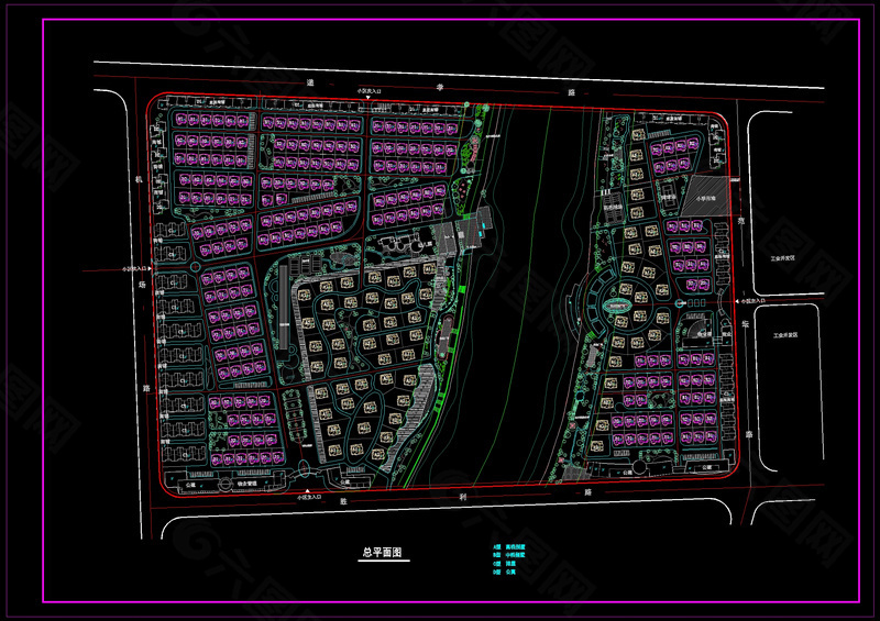 某小区规划图cad图纸