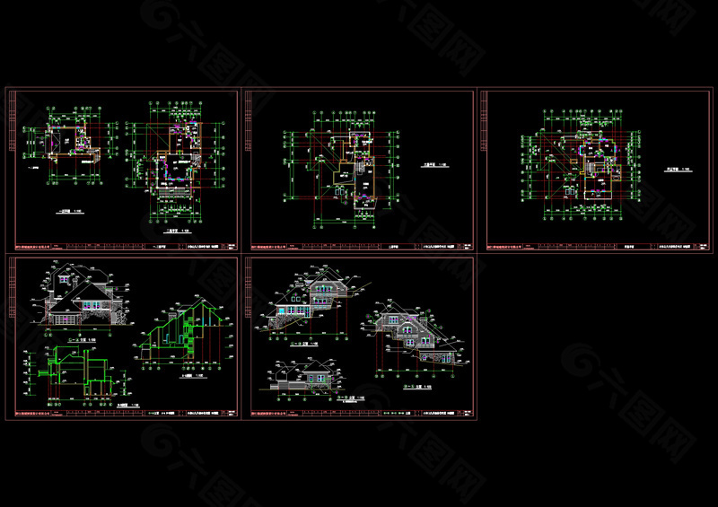 别墅cad图纸