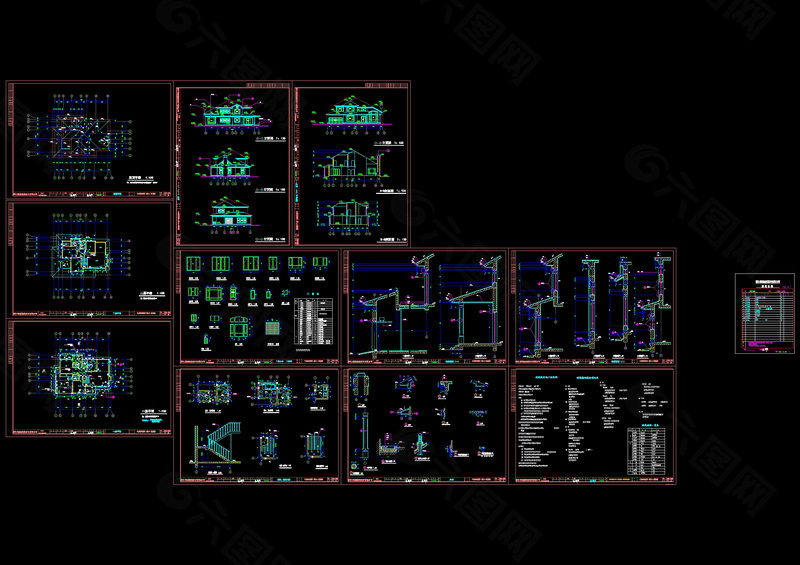 别墅住宅cad图稿