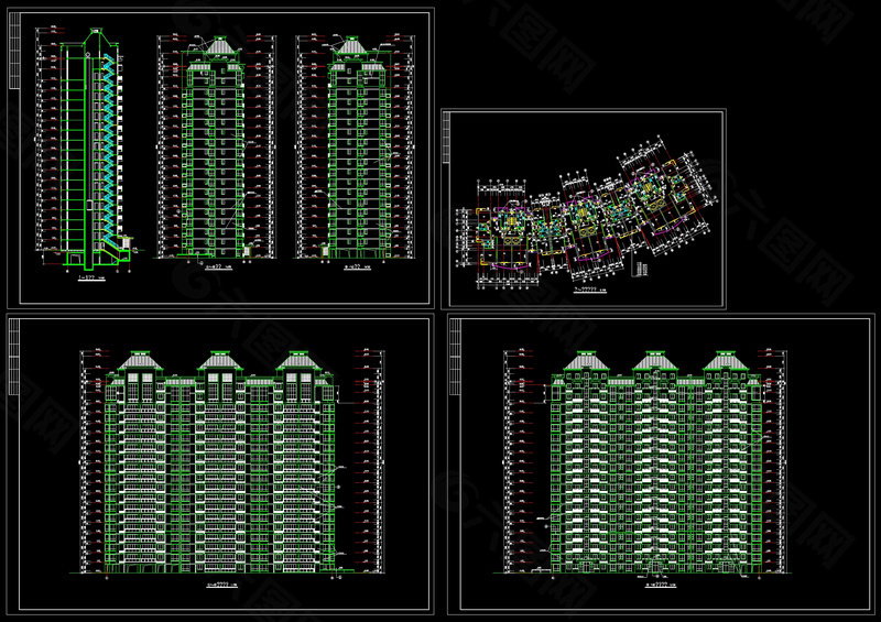 高层住宅cad图纸