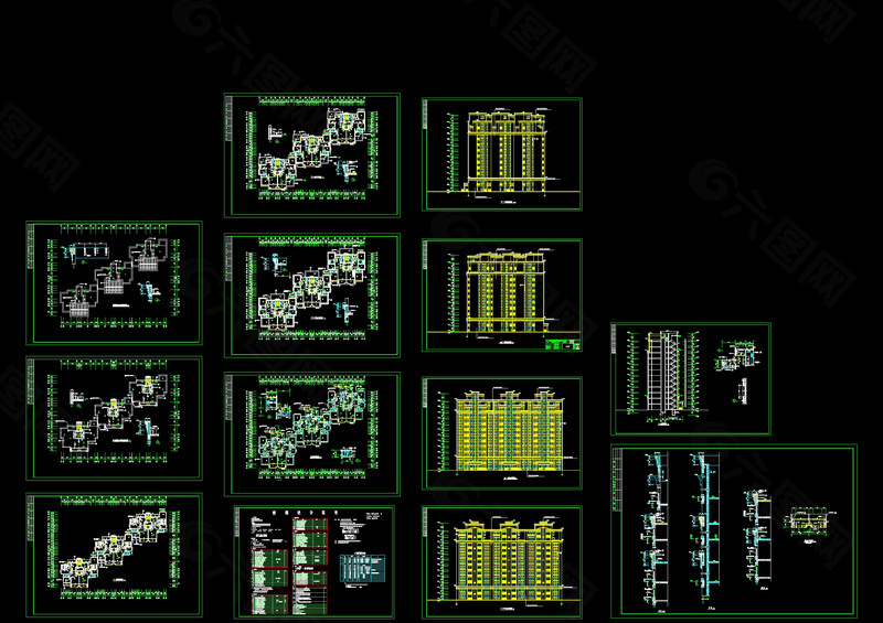 山东某12层住宅cad图纸