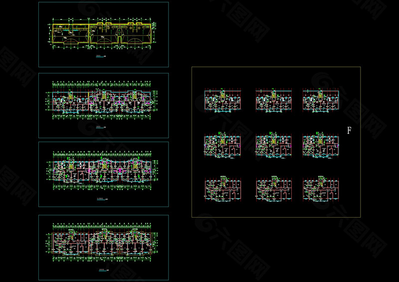 住宅楼房建筑平面cad图纸