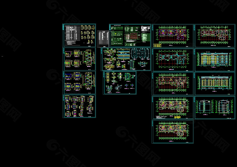 住宅全套施工大样cad图纸
