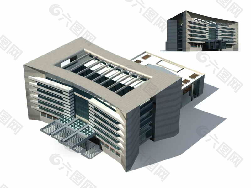 办公大楼模型