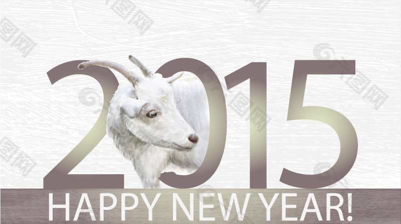 2015创意绵羊头背景