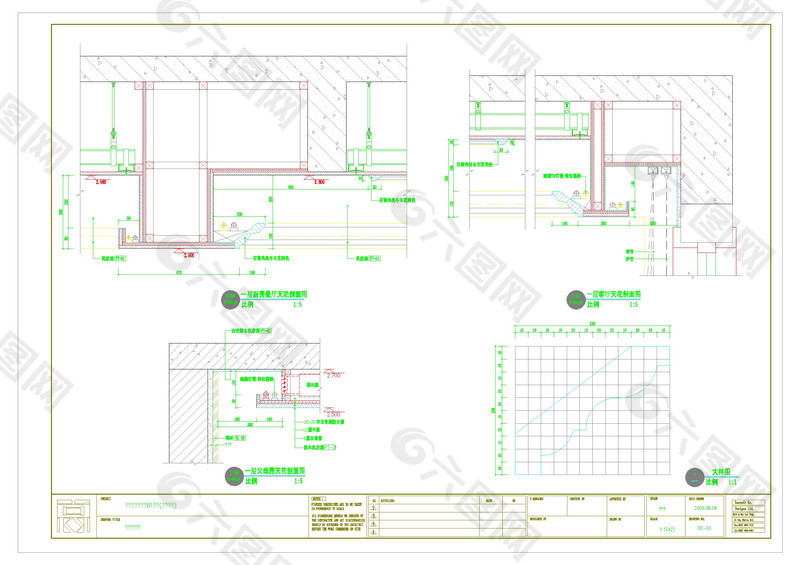 天花大样cad图