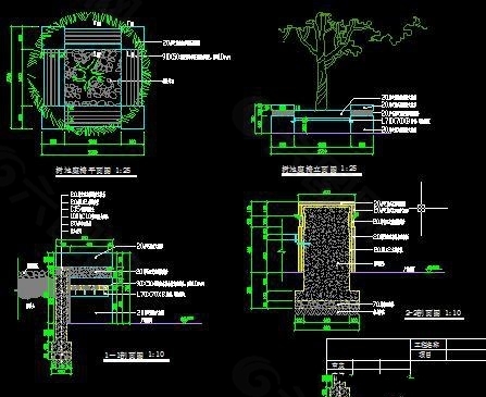 方形树池CAD施工详图