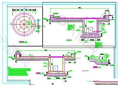 雾喷池详图CAD施工详图