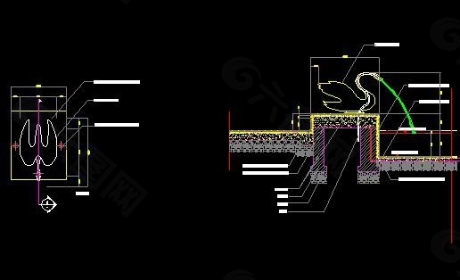 景观水池CAD施工详图