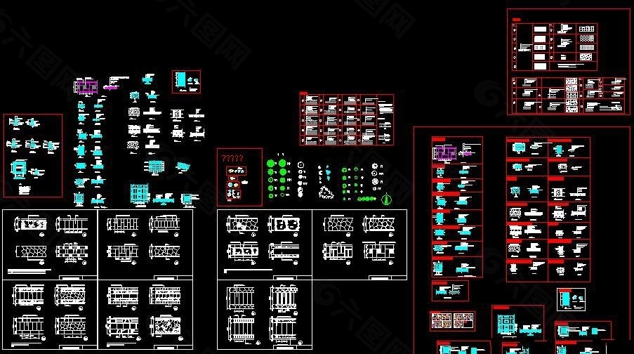 景观园路及相关CAD施工图集