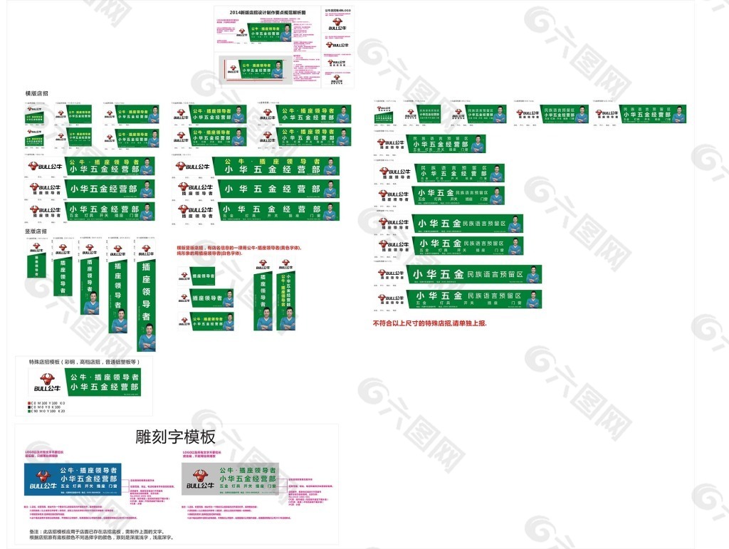 公牛招牌 牌匾 公牛标识