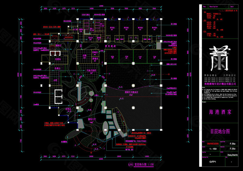 首层地台图cad图纸