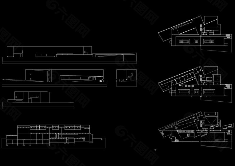 加里西安当代艺术中心cad图纸