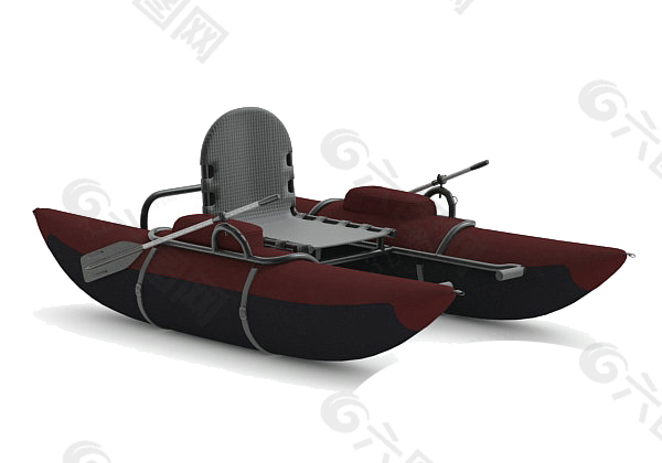 橡皮艇3d模型
