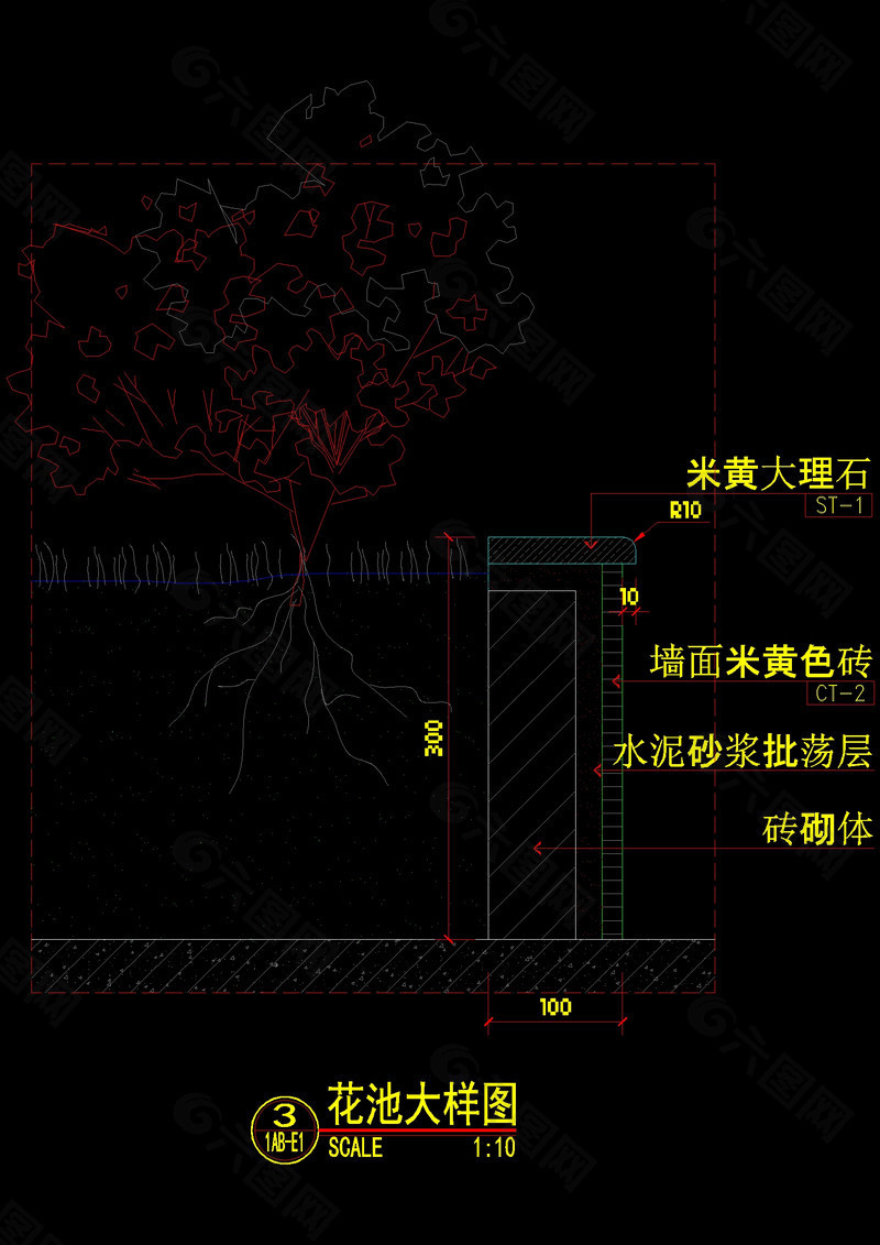 花池cad图纸