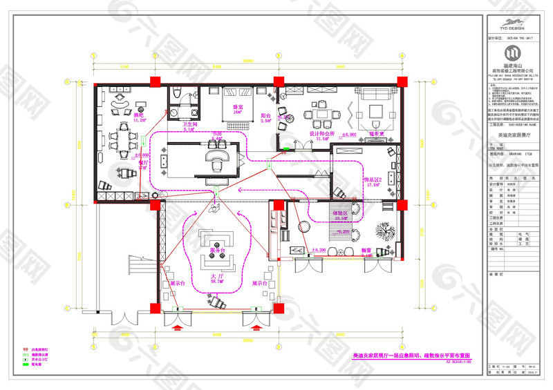 美迪克装饰品展厅cad图纸