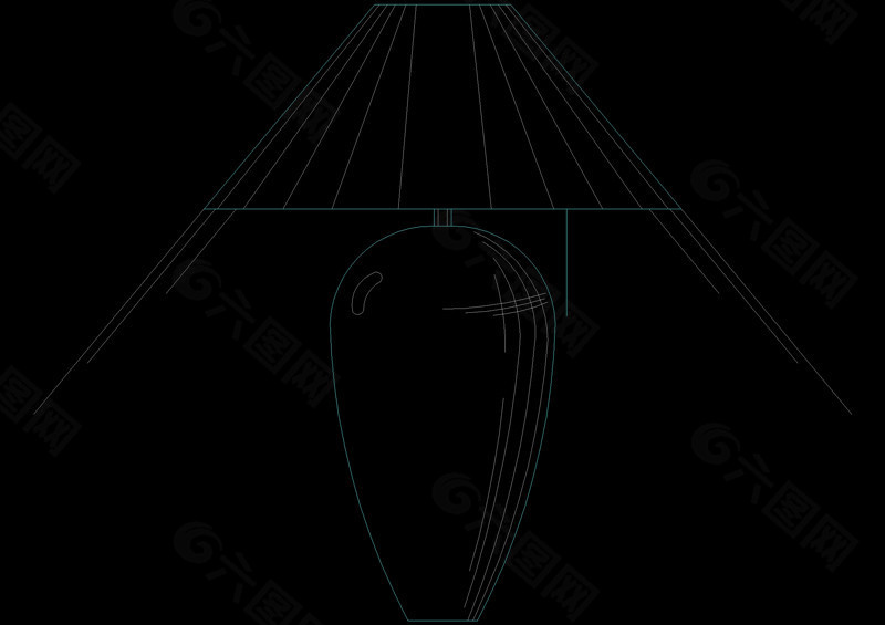 装潢灯具cad图纸