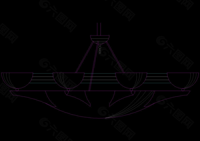 装潢设计灯具cad素材