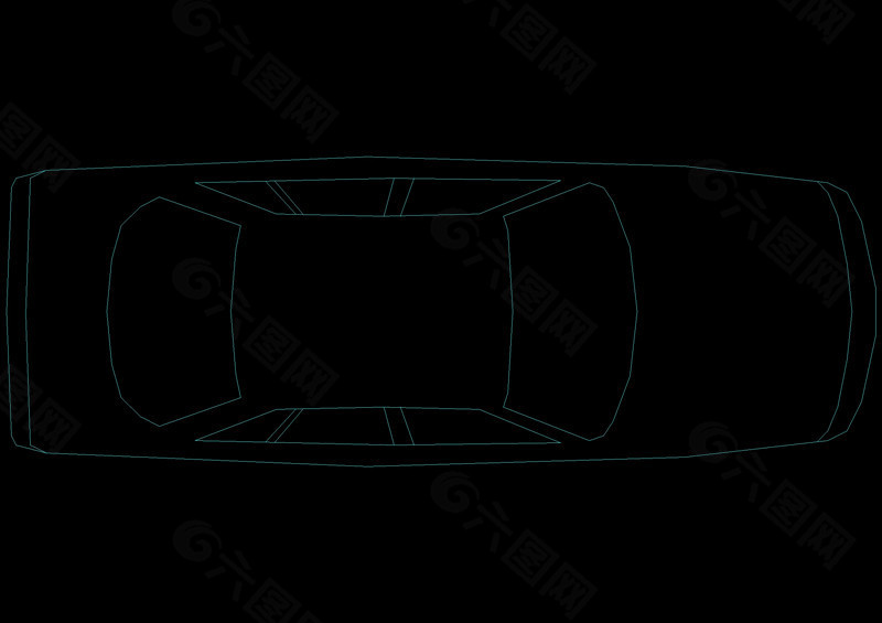交通工具汽车cad图块素材