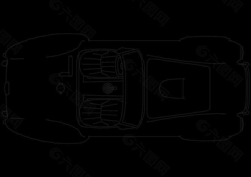 交通工具汽车cad图块