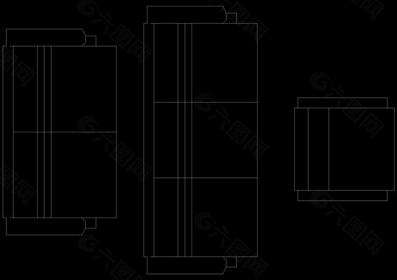 沙发图块cad图块