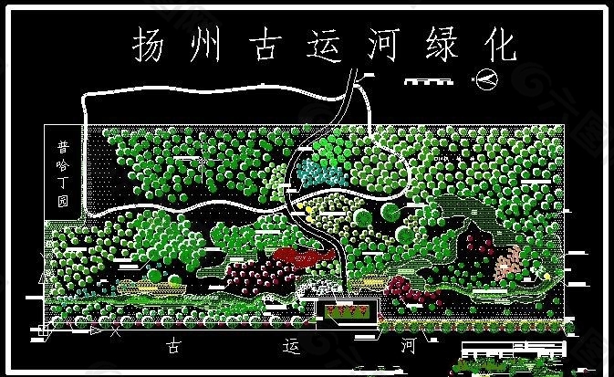 扬州古运河绿化竣工图9