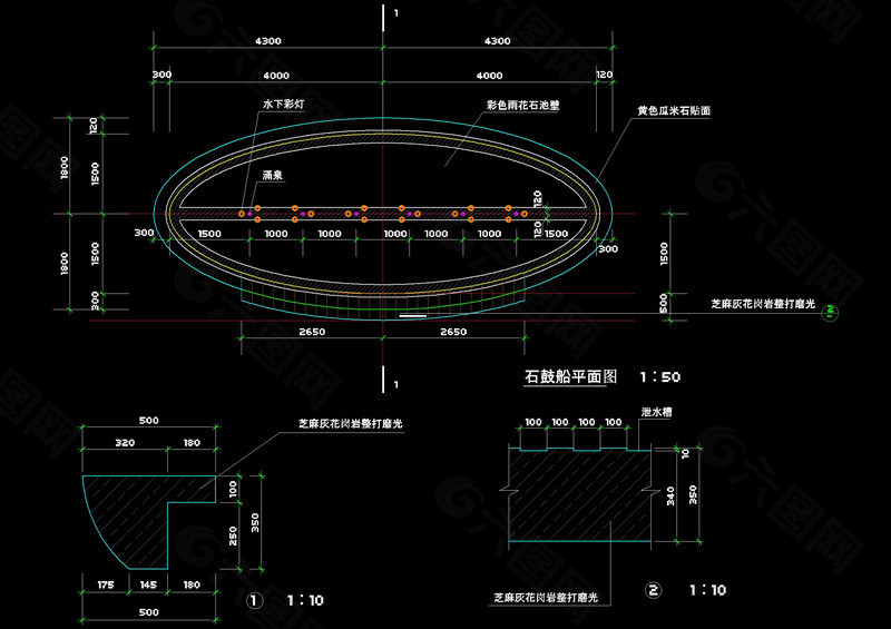 雕塑cad图纸