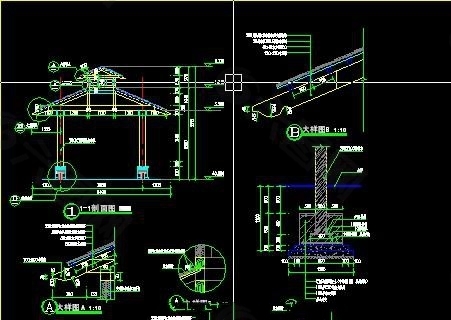 双层亭结构详图全套资料图纸
