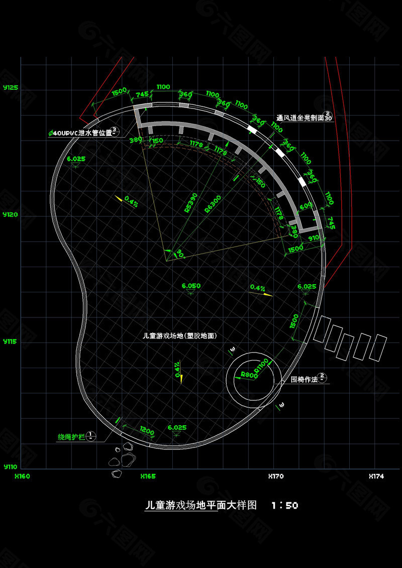 儿童游乐场cad图纸