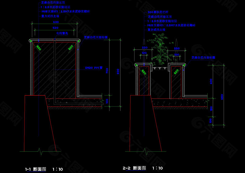花池建筑cad图纸