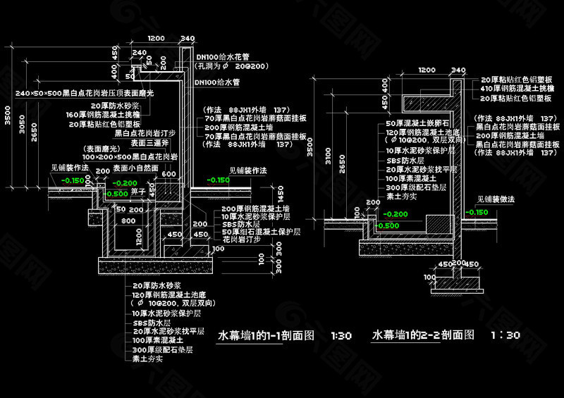 水幕墙制作方法 图解图片