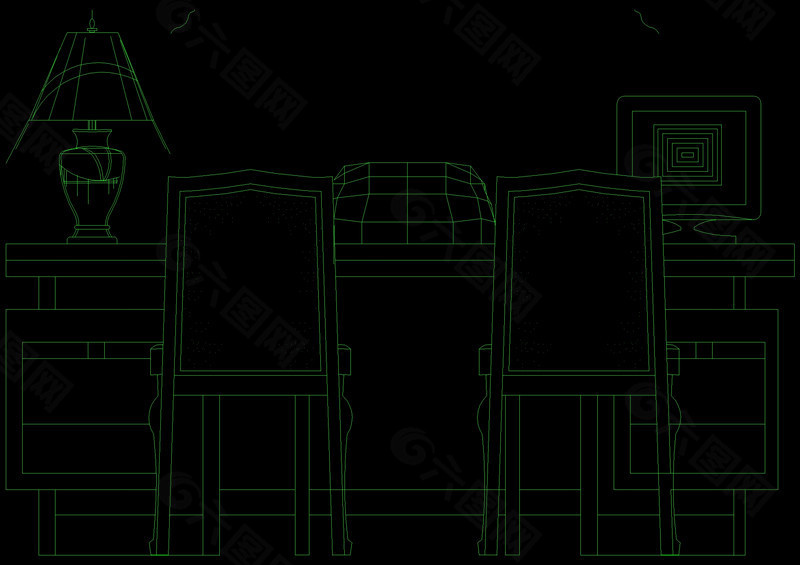 座椅cad结构图