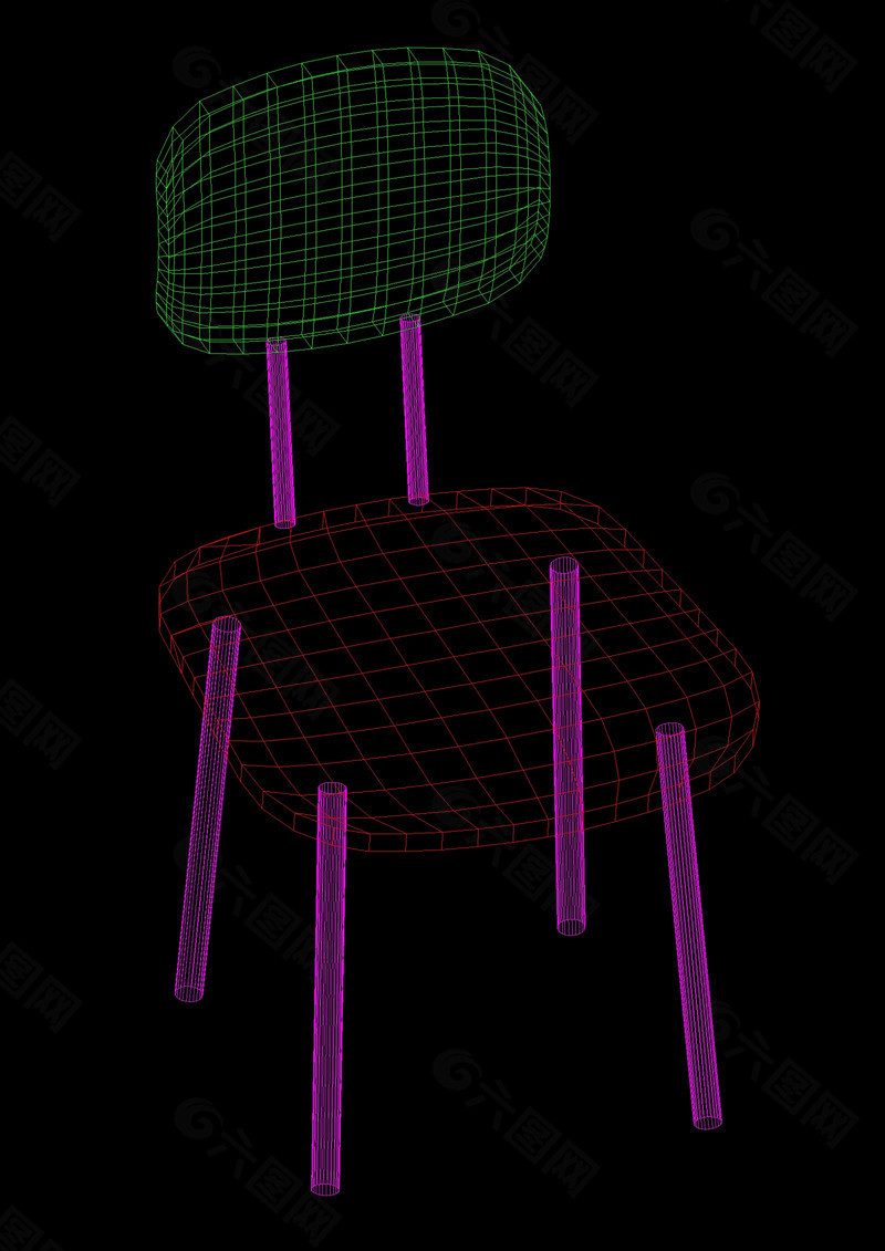 椅子素材cad图稿