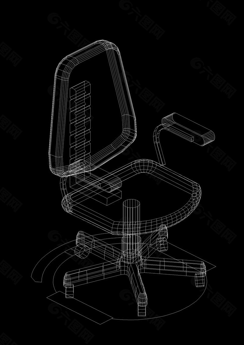 座椅cad模型图纸
