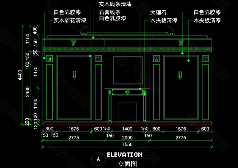 室内装修cad图纸