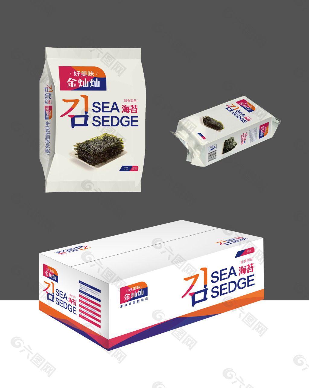 韩国海苔包装设计原文件