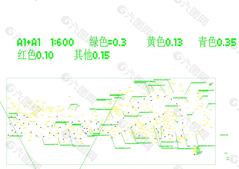 竖向设计平面图cad图纸