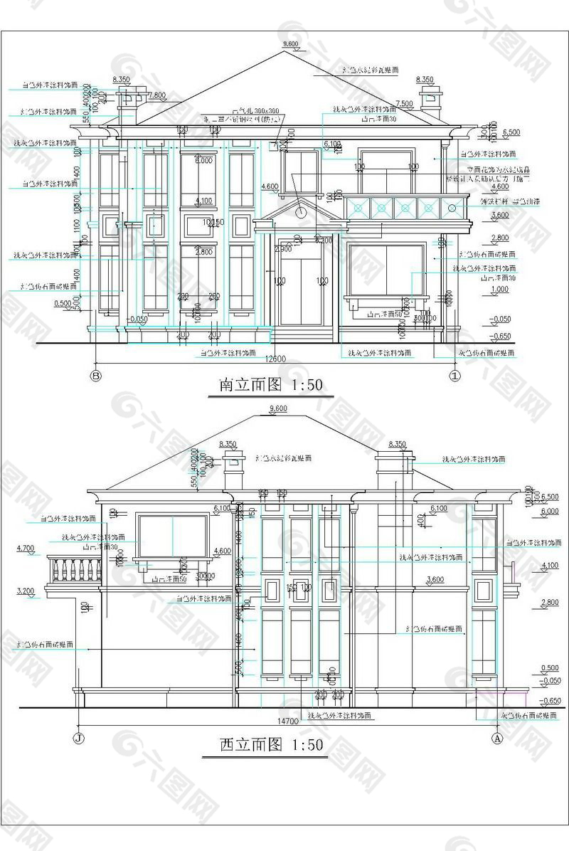 别墅CAD图纸