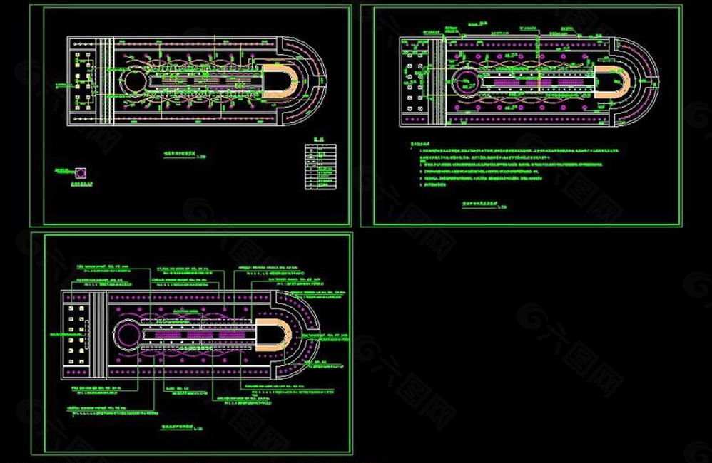 喷泉CAD图纸