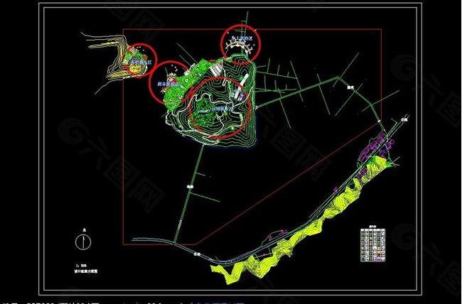 修仙岛规划CAD图纸