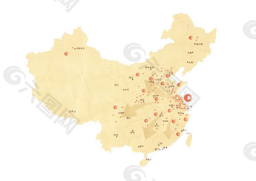 金苏财富全国分布地图