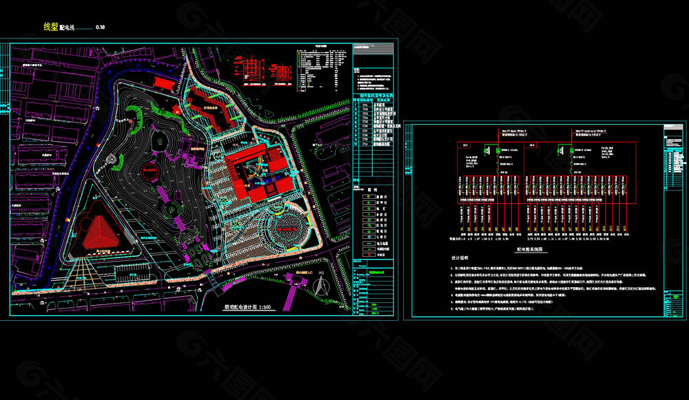 园林建筑设计cad图纸