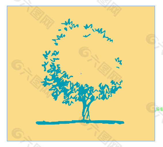 简笔画树背景广告设计素材ai源文件下载背景素材免费下载(图片编号