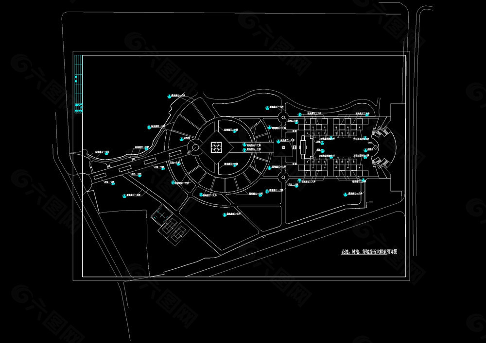 某公园全套景观cad设计图
