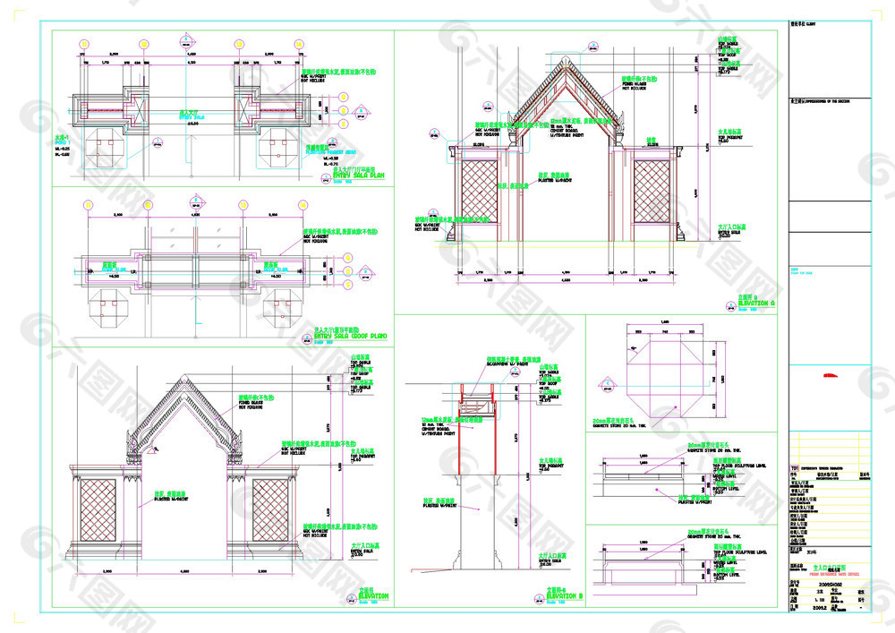 世博会泰国馆cad图纸