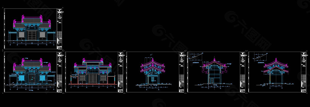 山门cad图纸素材