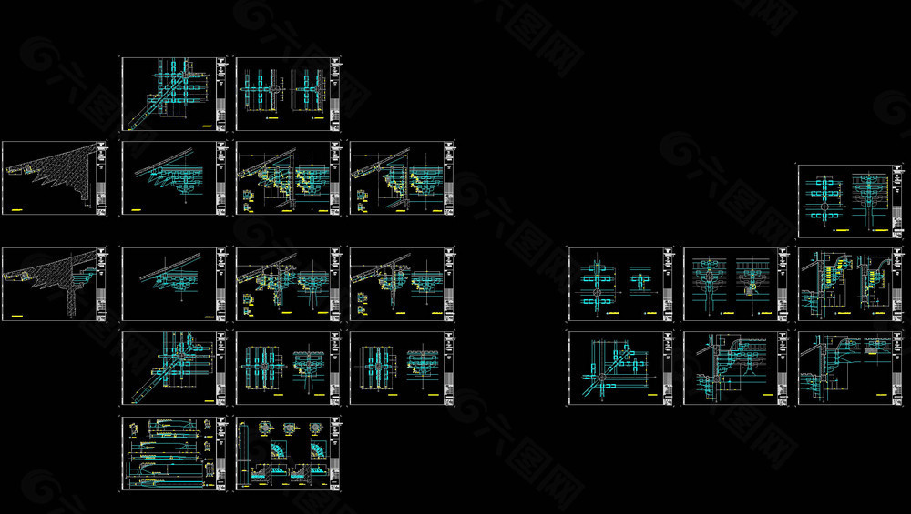寺庙主配套建筑cad详图