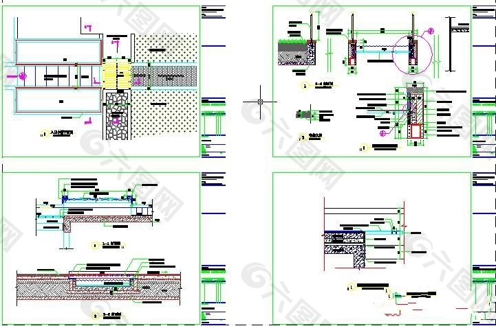 入口水渠施工图